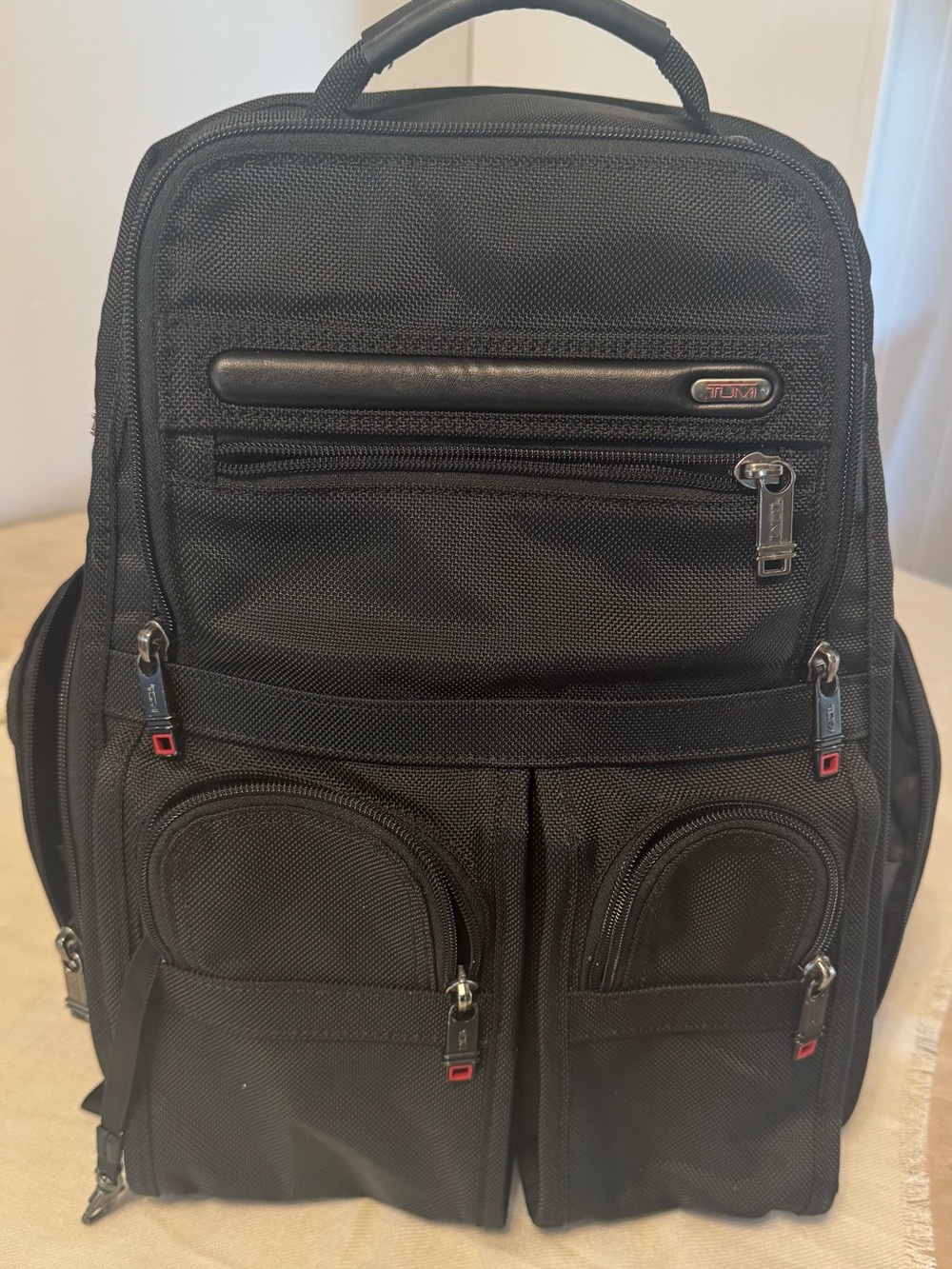 Used-Tumi Black Travel Backpack